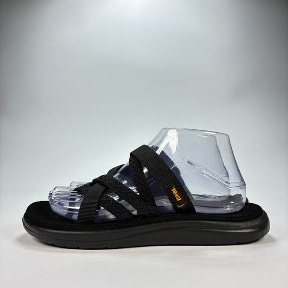 Teva Voya Zillesa Black Lightweight Comfort Sandals Shoe 1117032 Women’s Size 8 - Picture 4 of 9